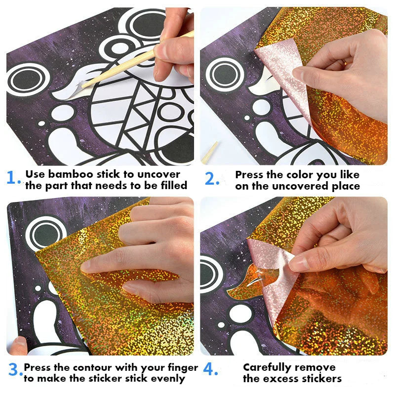 Creatoys Magic Transfer Painting Kit Educativo Bambini Creativo