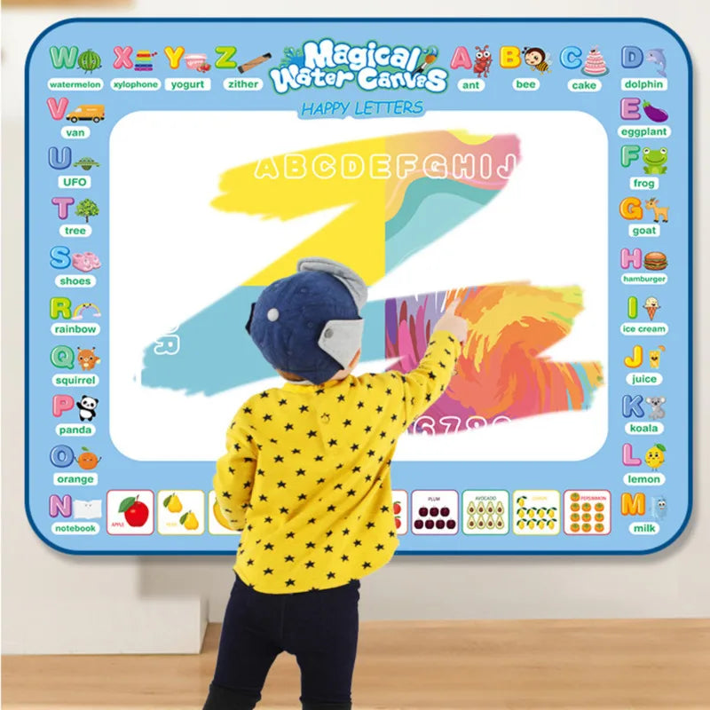 Creatoys Magic Water Drawing Mat 100x80CM Tappeto Educativo Bambini Reusabile